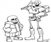 Printable undertale game  coloring pages